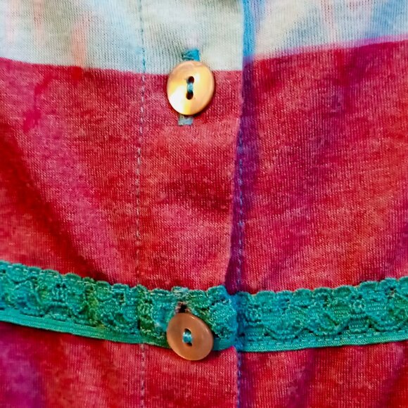 Stunning RARE Custo Barcelona Women Sz 4 Cute Baby Doll Top Artsy Y2K Vintage - Picture 8 of 13